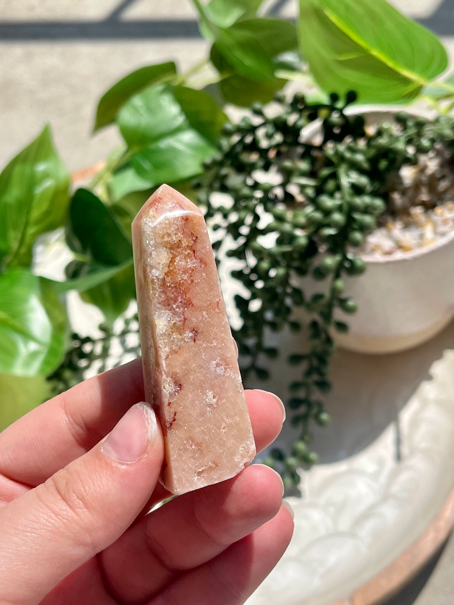 Imperfect Pink Amethyst Mini Obelisk