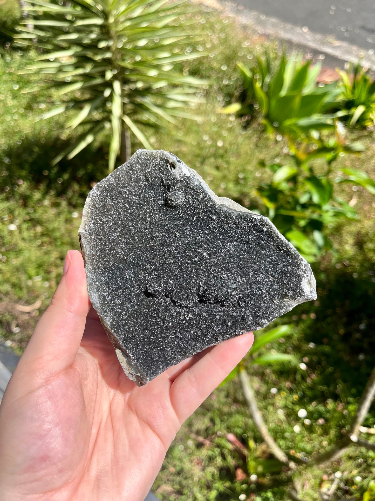 Black Amethyst Cut Base