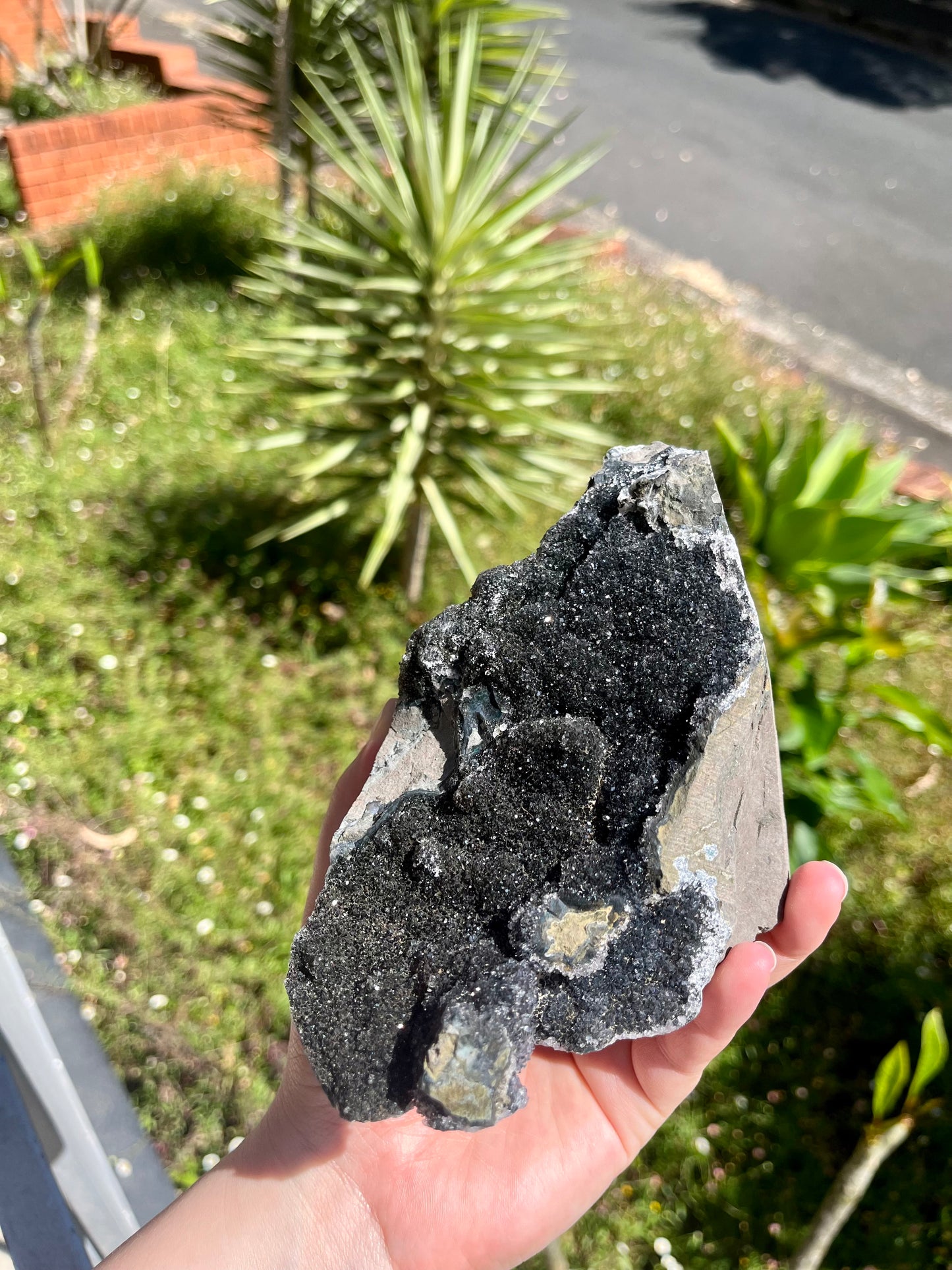 Black Amethyst Cut Base