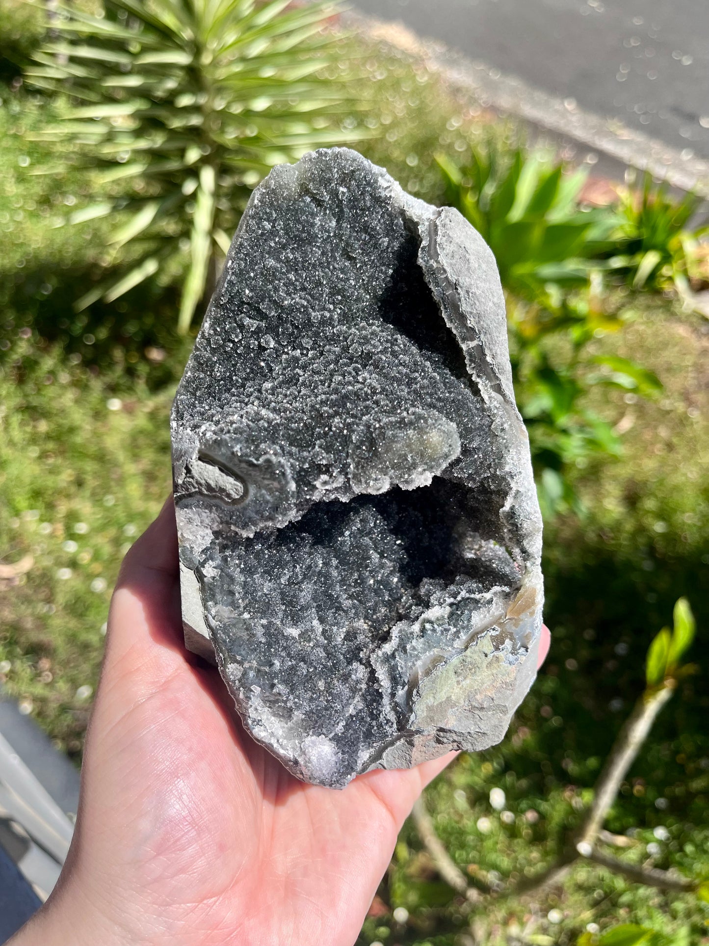 Black Amethyst Cut Base