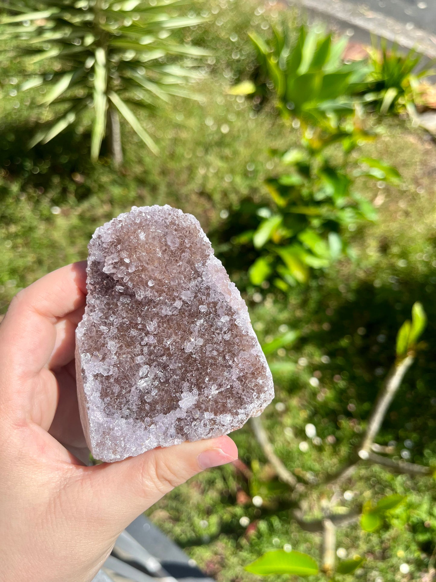 Rainbow Amethyst Cut Base