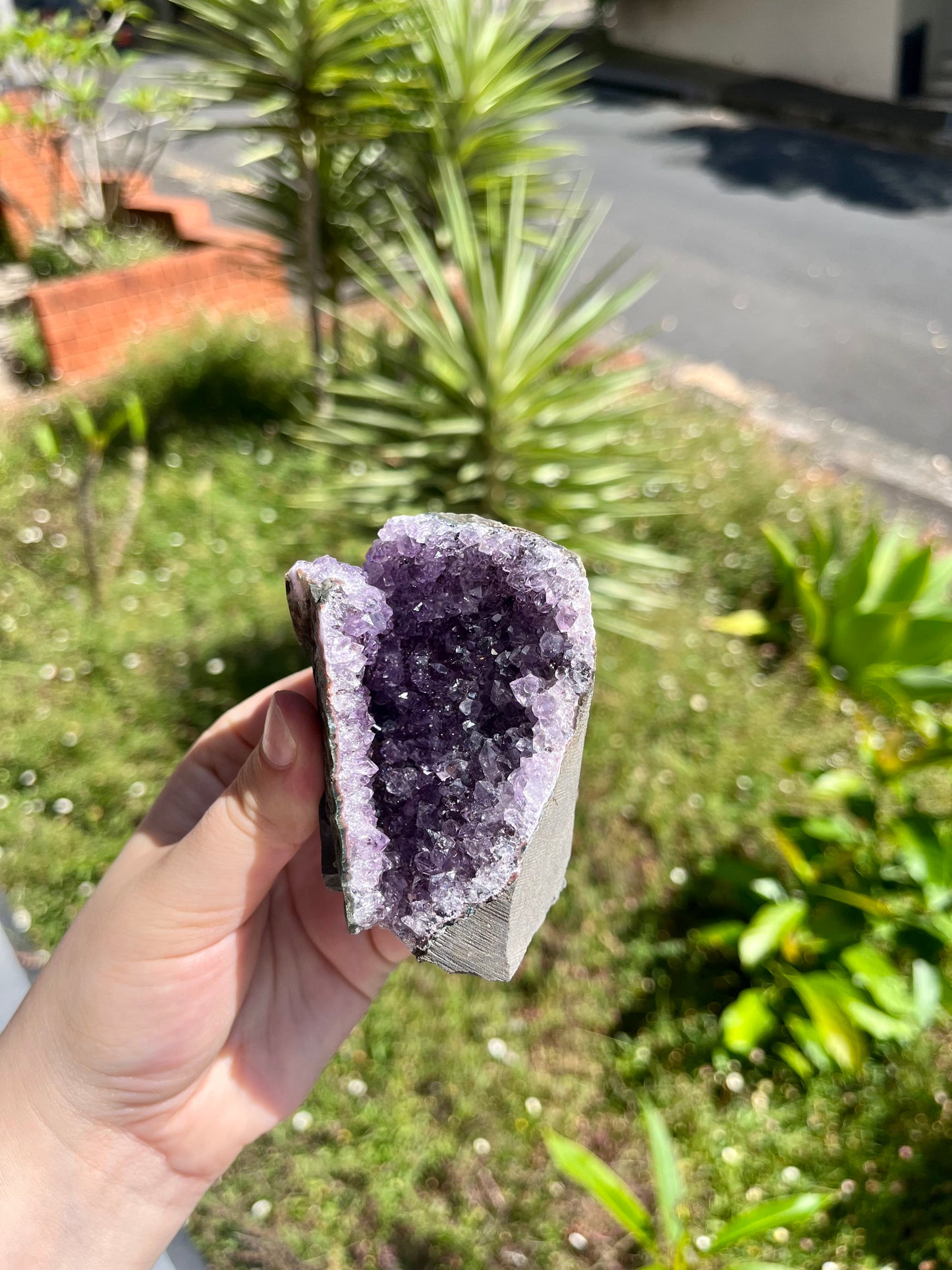 Rainbow Amethyst Cut Base