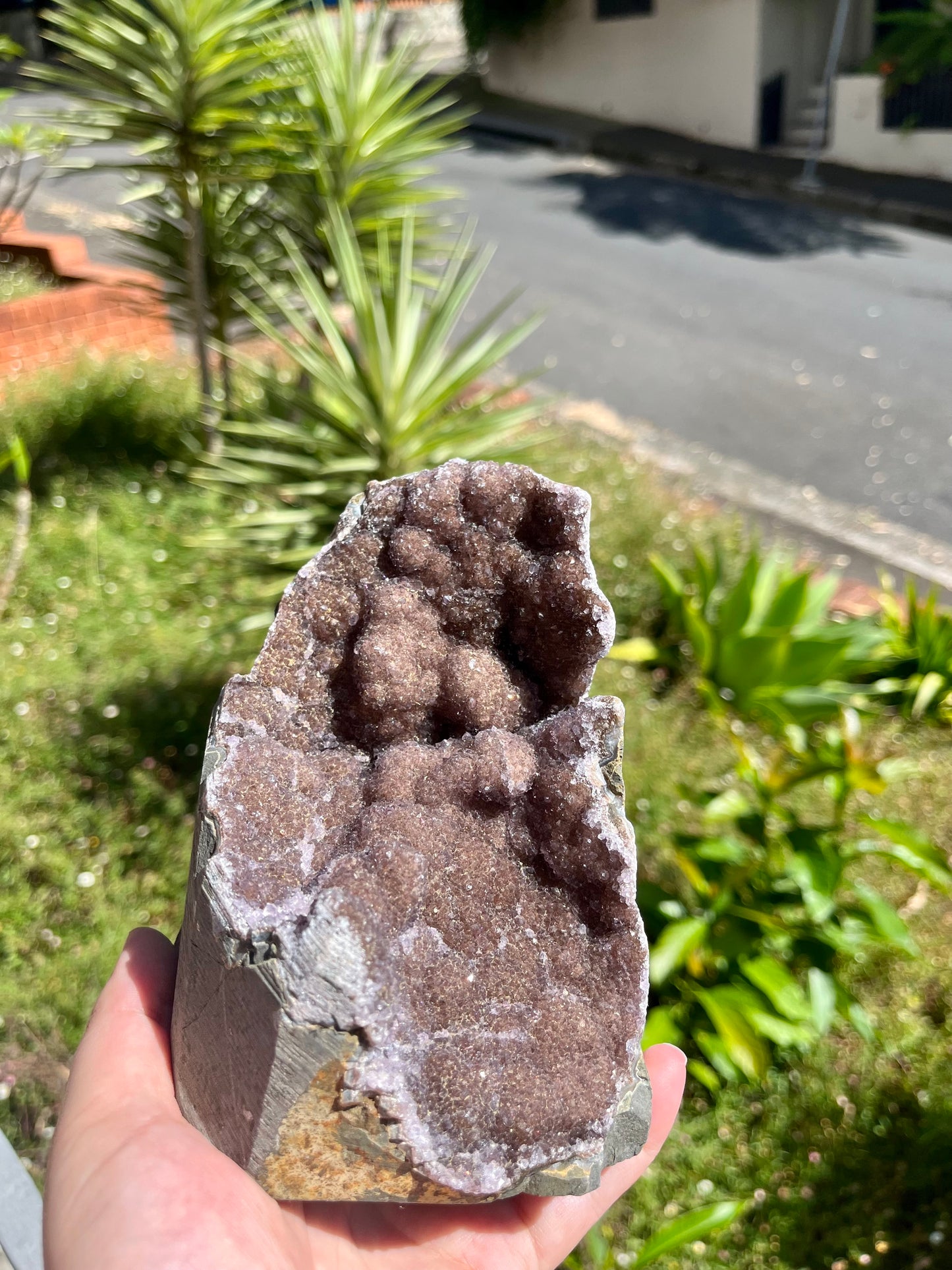 Rainbow Amethyst Cut Base