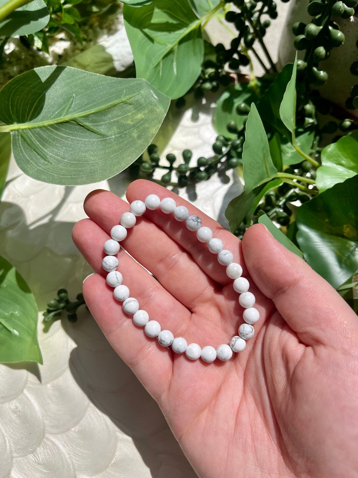 Howlite Beaded Bracelet