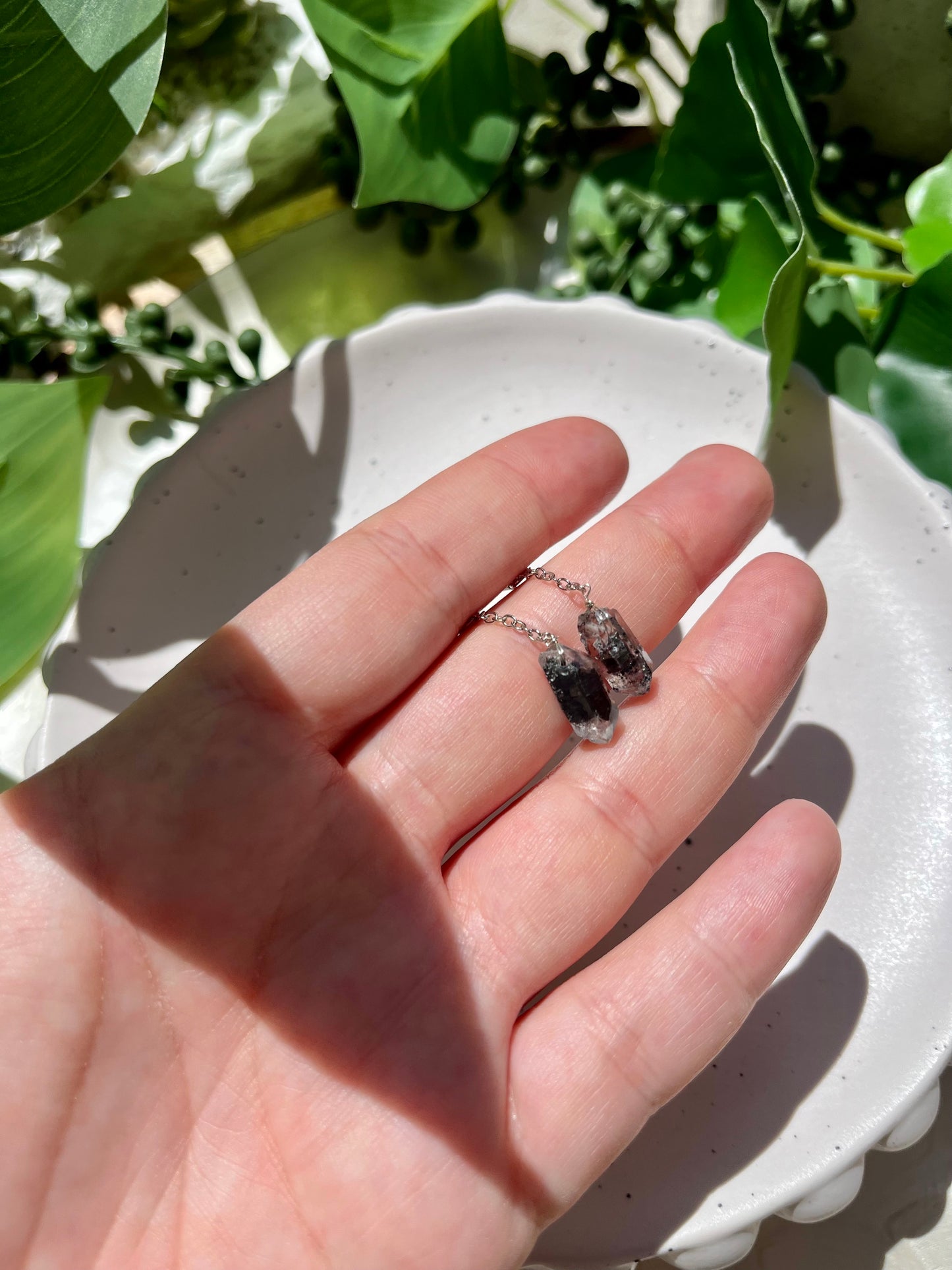 Herkimer Diamond Dangle Earrings