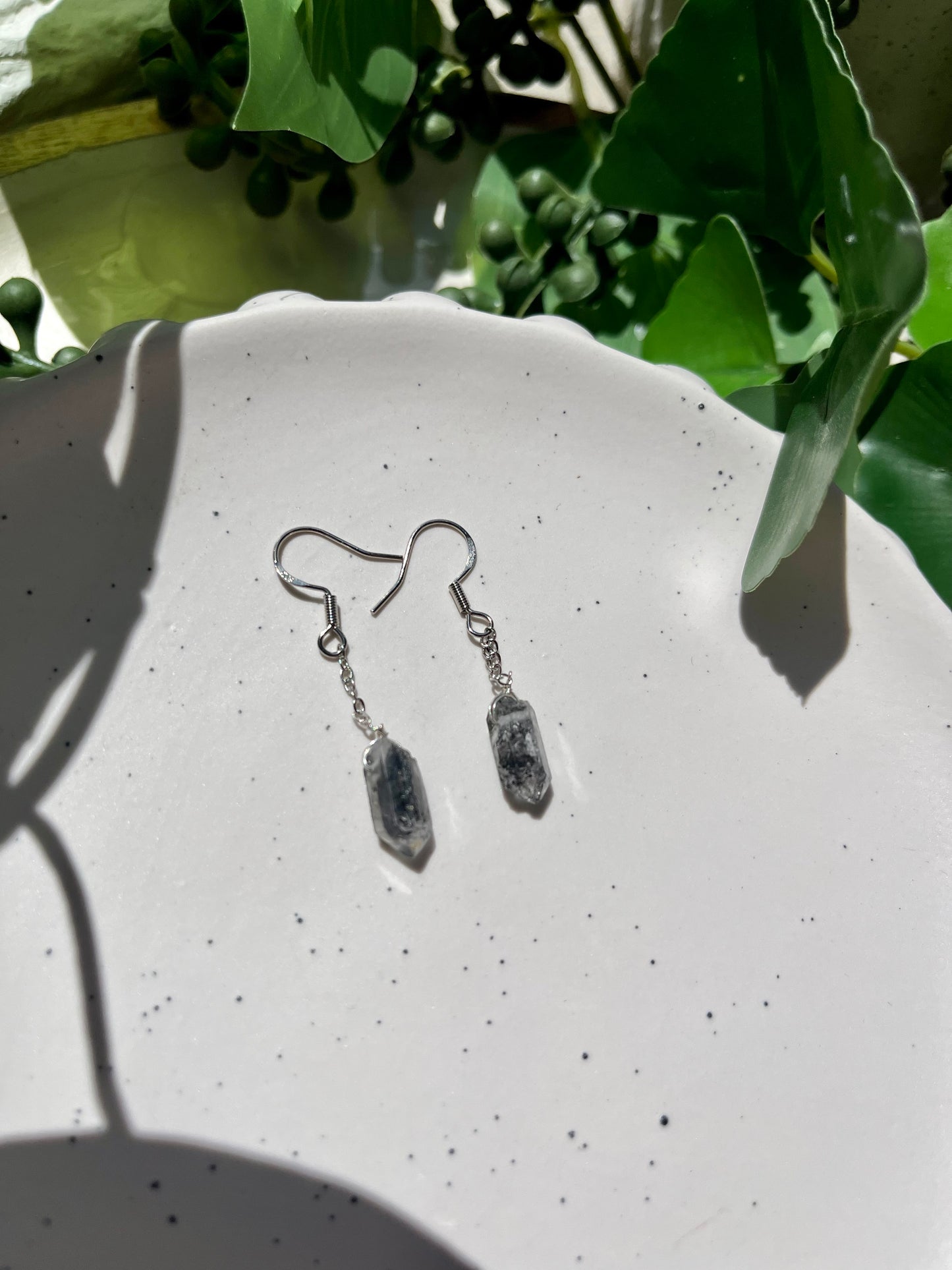 Herkimer Diamond Dangle Earrings