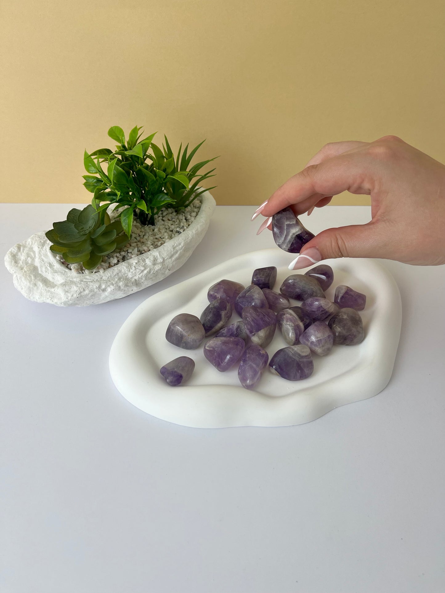 Chevron Amethyst Tumble