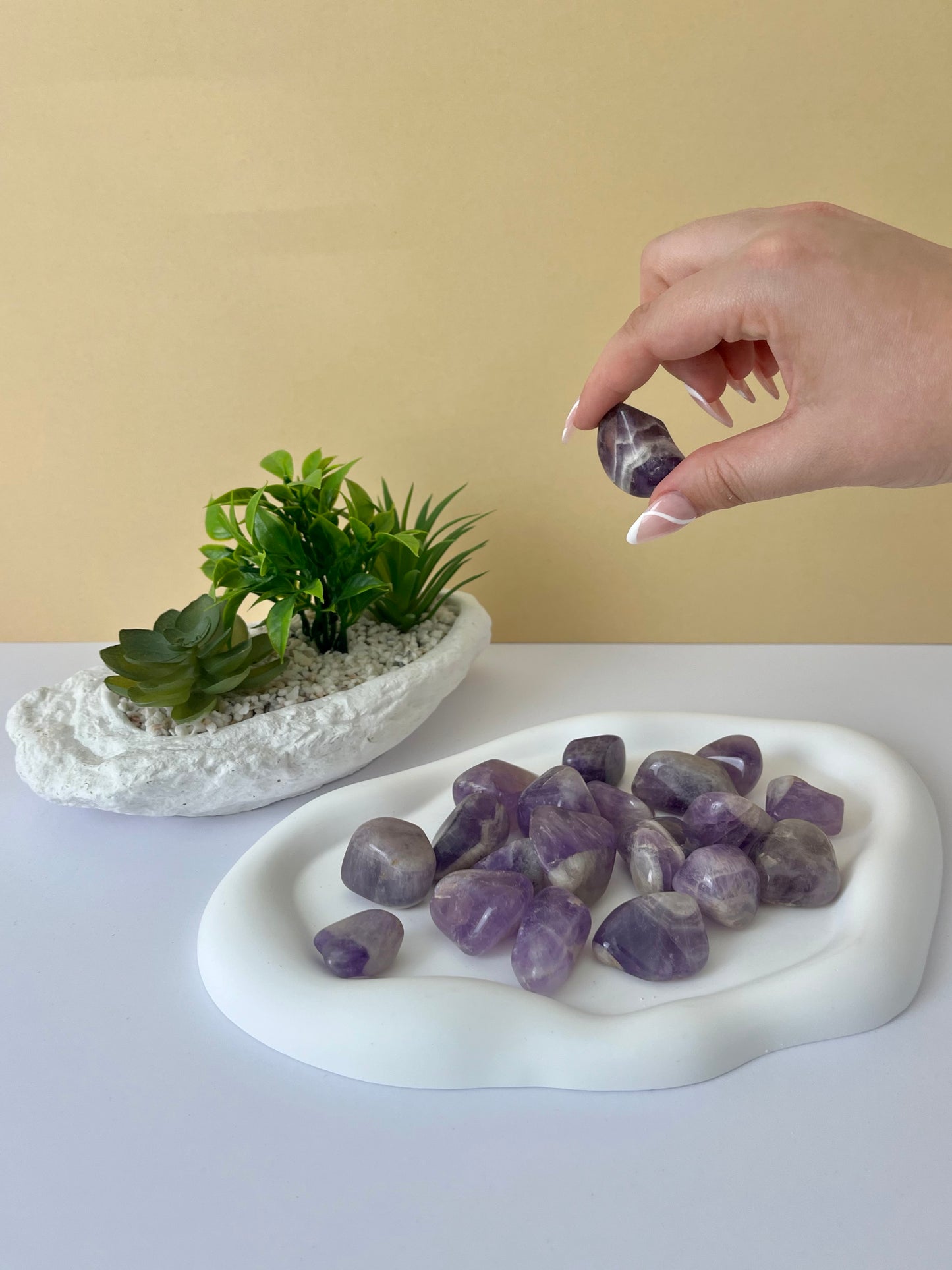 Chevron Amethyst Tumble