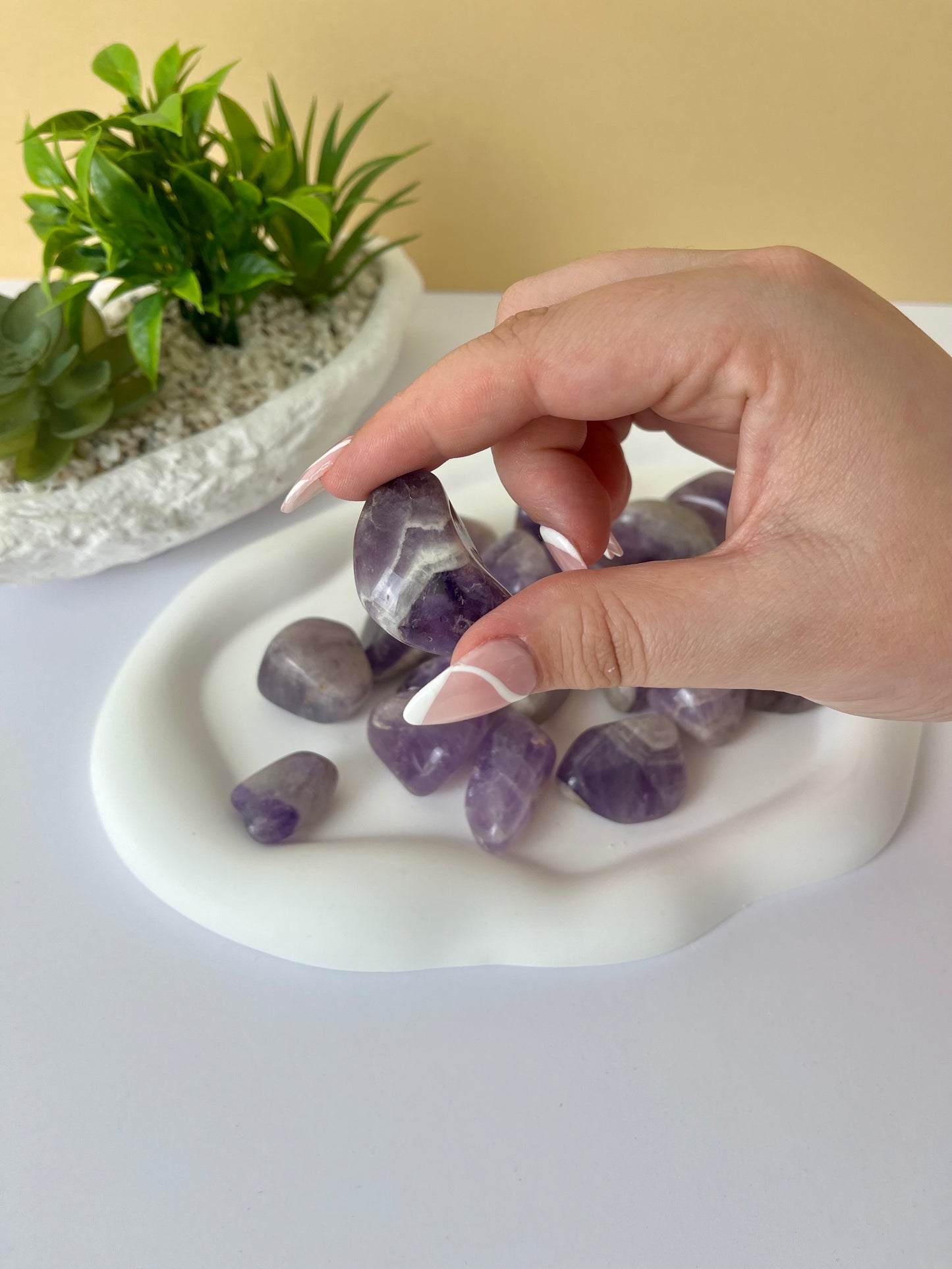 Chevron Amethyst Tumble