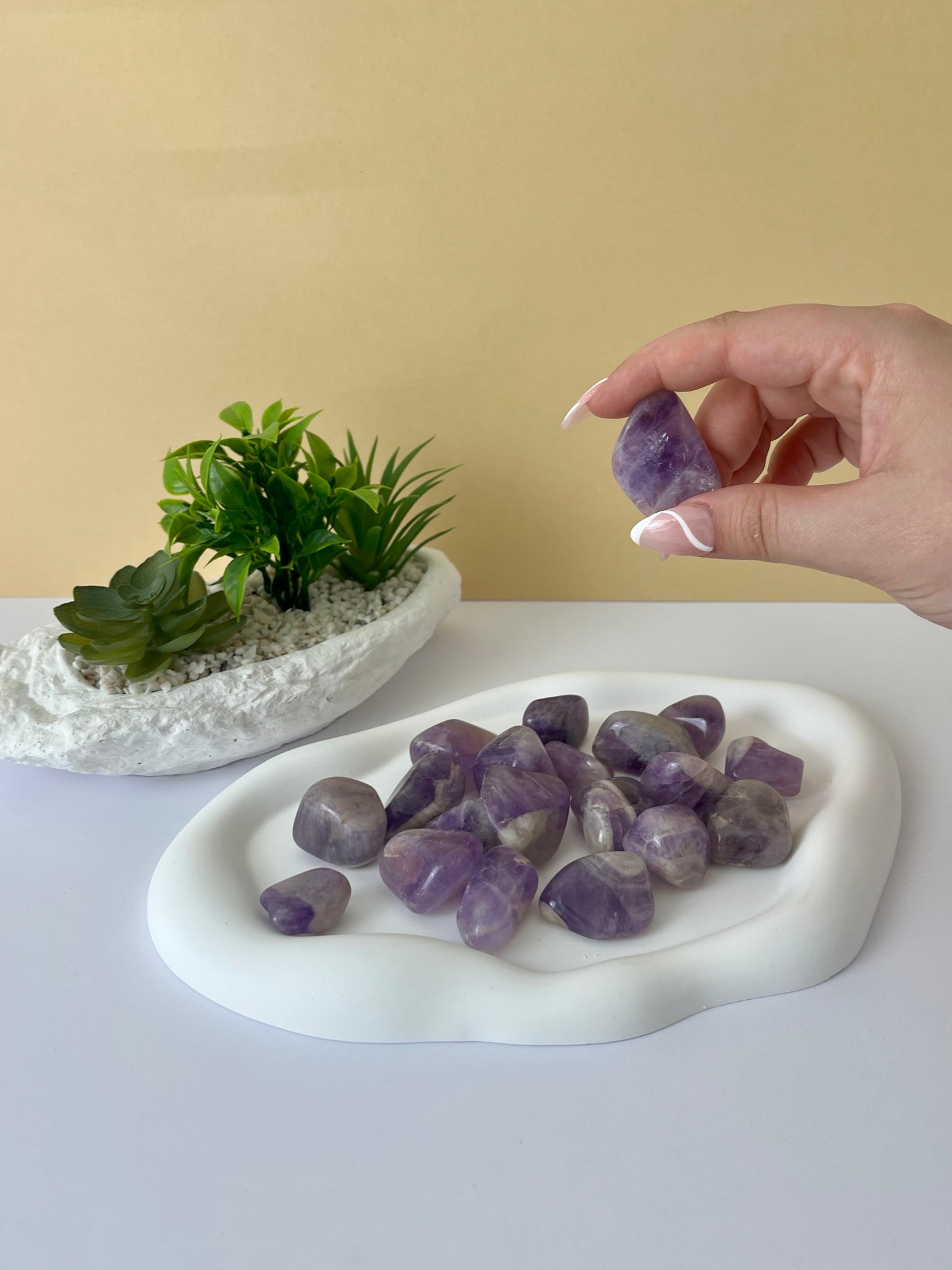Chevron Amethyst Tumble