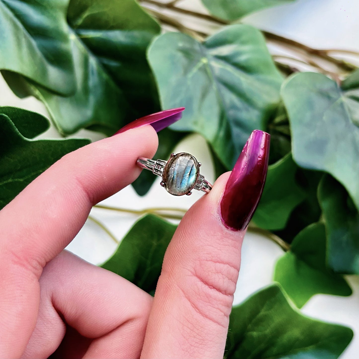 Riley Ring: Labradorite Adjustable Ring