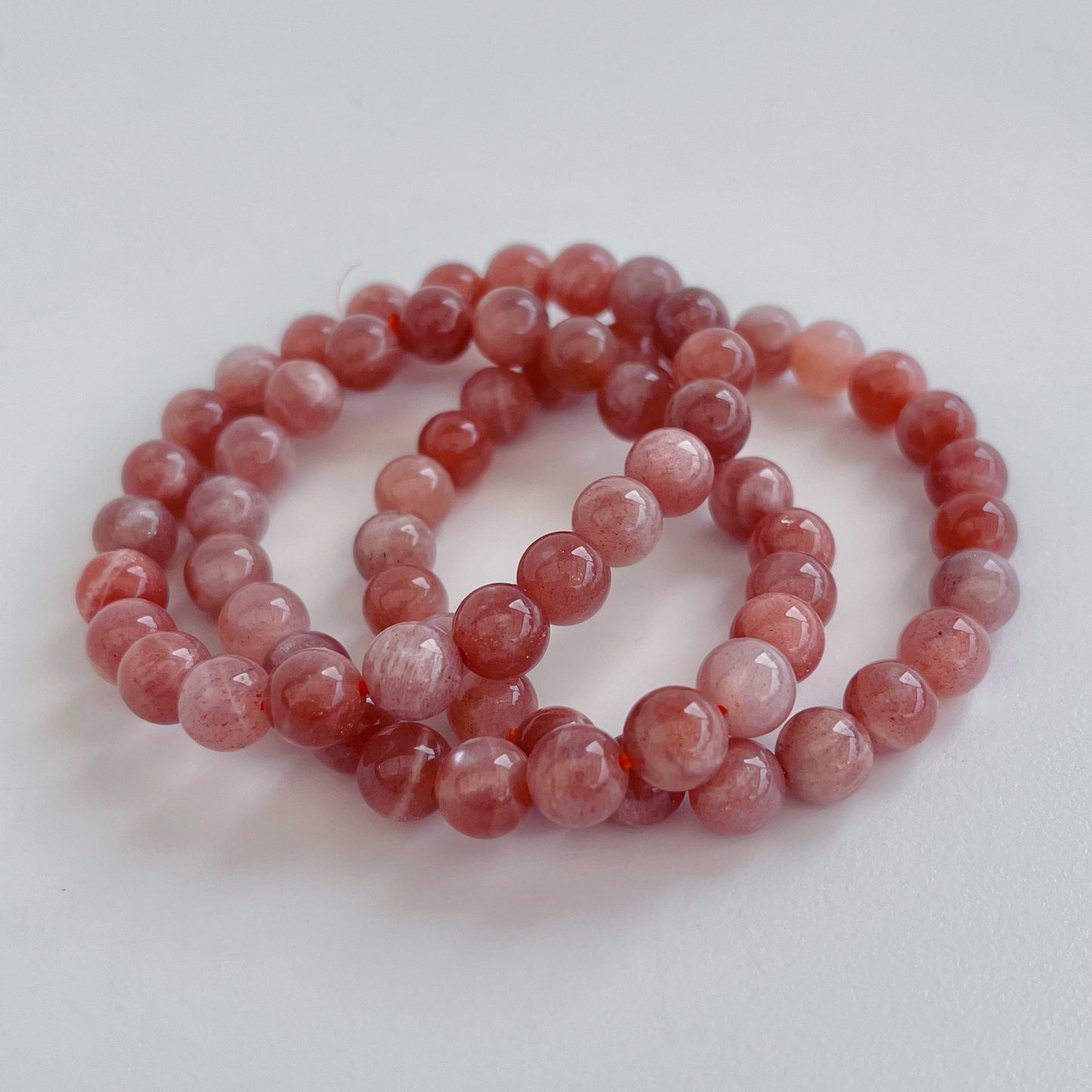Peach Moonstone Bracelet