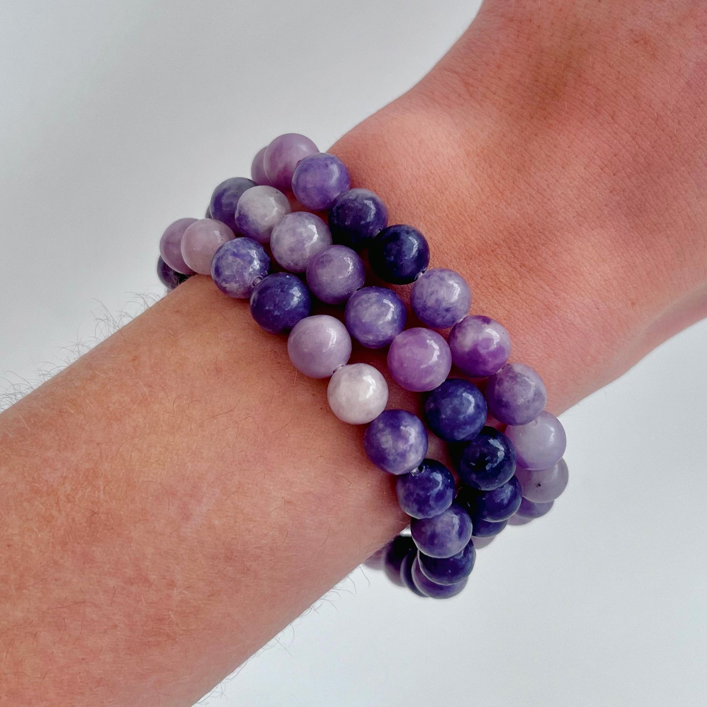 Lepidolite Beaded Bracelet