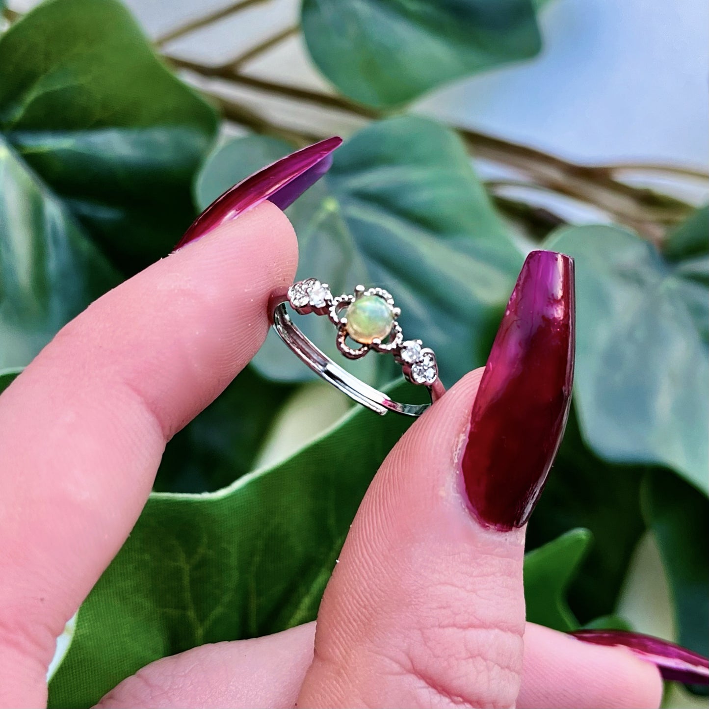Claudie Ring: Opal Adjustable Ring